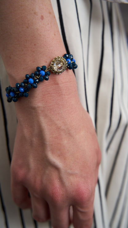 Via Roma - Bracciale "Fiore" Blu