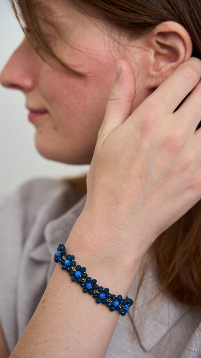 Via Roma - Bracciale "Fiore" Blu