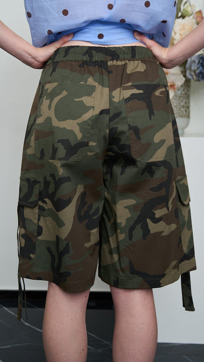 Tensione In - Bermuda cargo camo con tasconi - ART.39359 - Camouflage