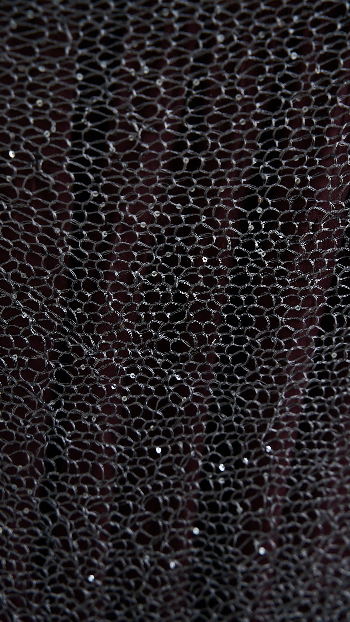 Via Roma - Scialle a maglia con dettagli paillettes Argento