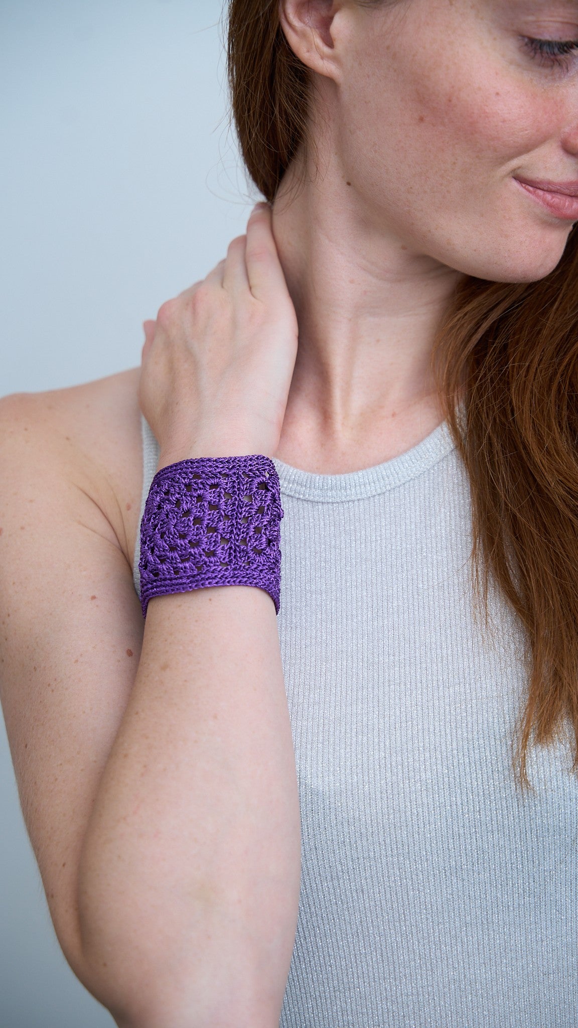Via Roma - Bracciale "Crochet" Viola