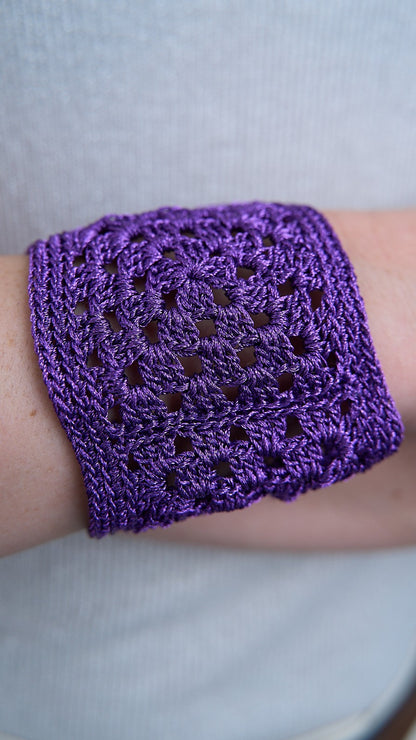 Via Roma - Bracciale "Crochet" Viola