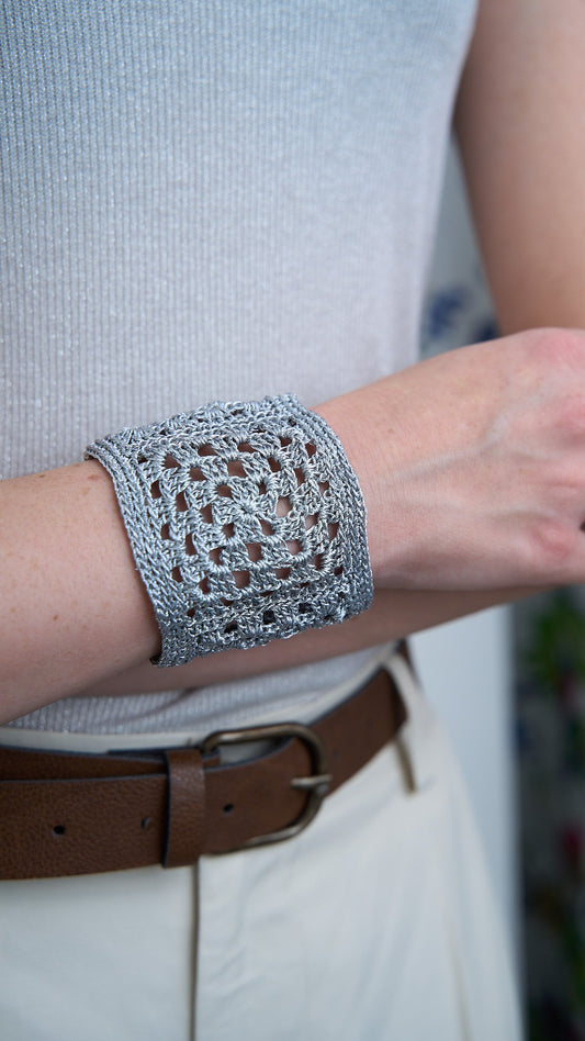 Via Roma - Bracciale "Crochet" Argento