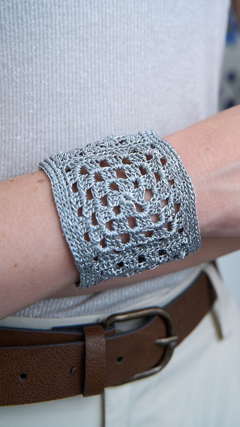 Via Roma - Bracciale "Crochet" Argento