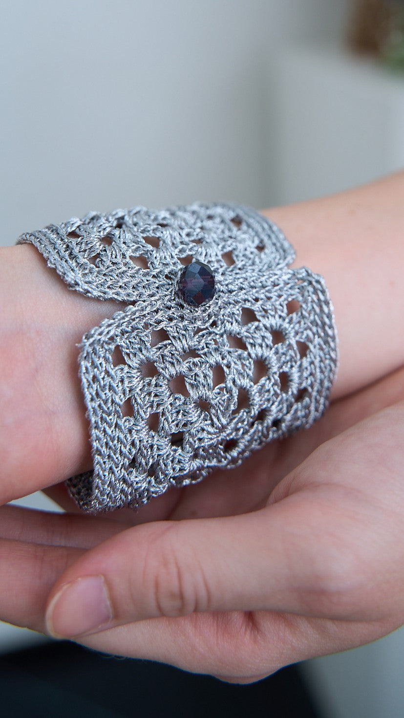 Via Roma - Bracciale "Crochet" Argento