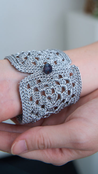 Via Roma - Bracciale "Crochet" Argento