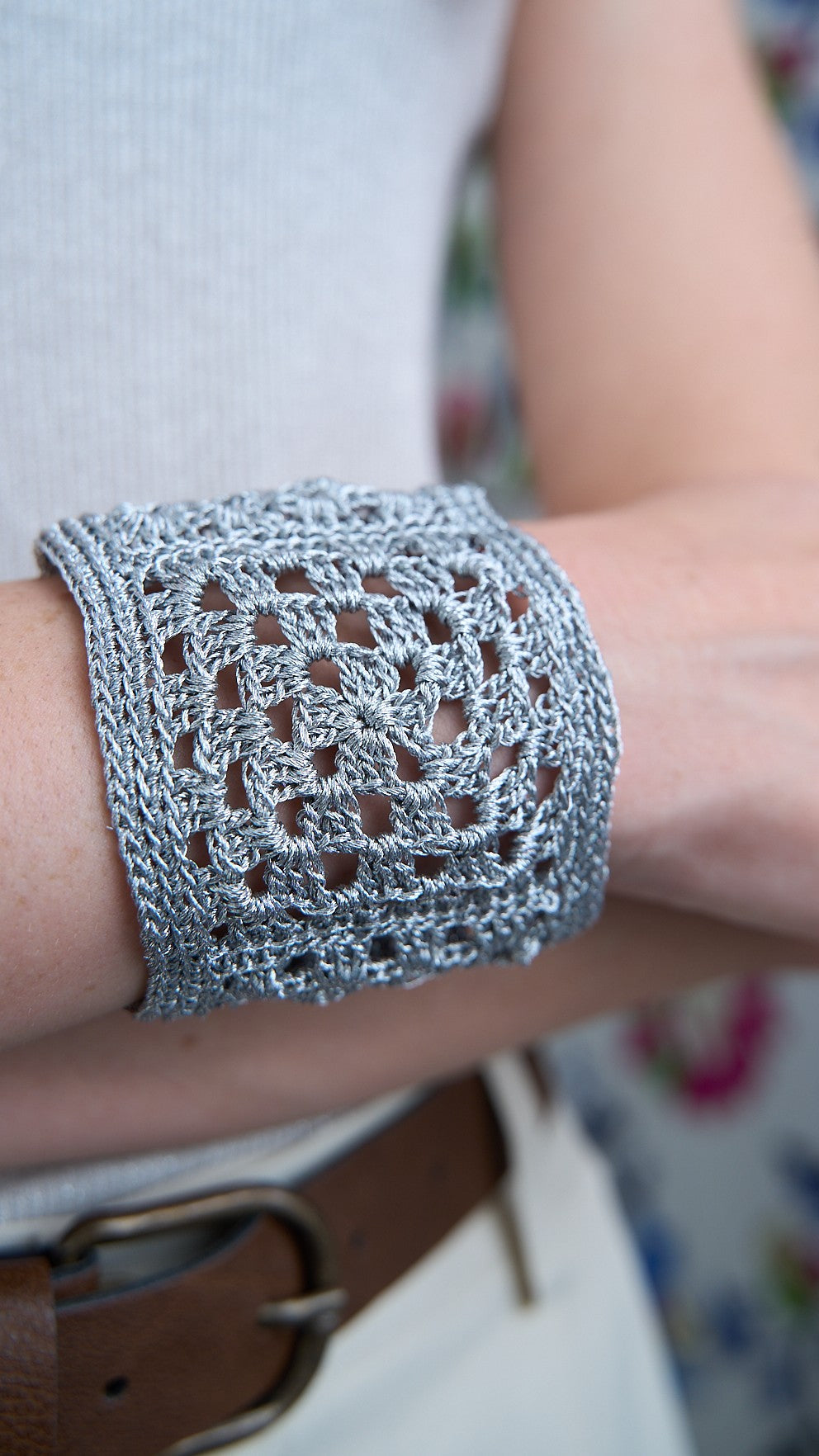 Via Roma - Bracciale "Crochet" Argento