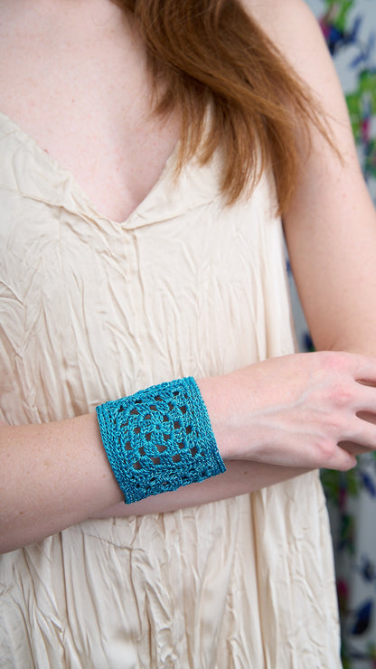 Via Roma - Bracciale "Crochet" Turchese