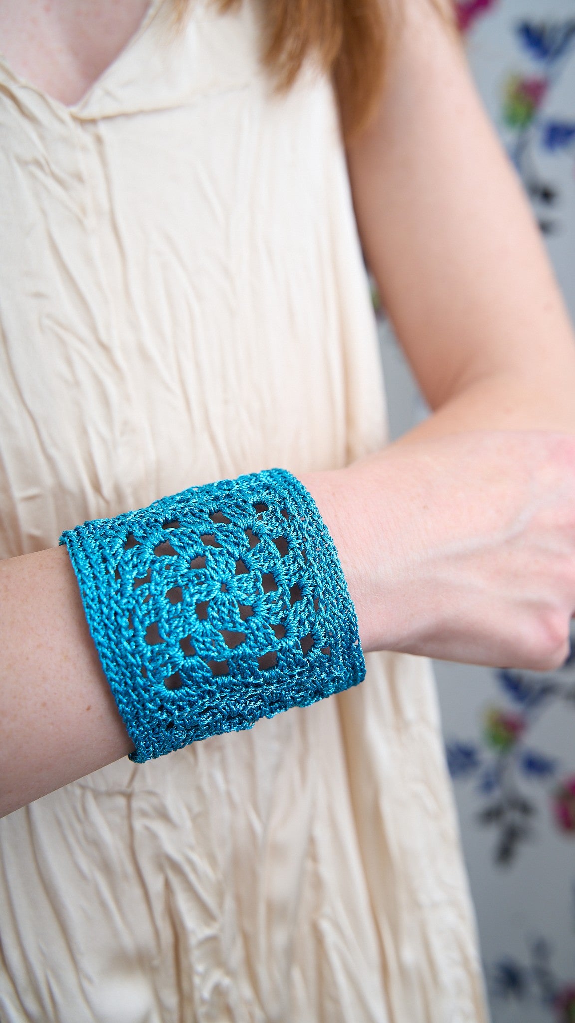Via Roma - Bracciale "Crochet" Turchese