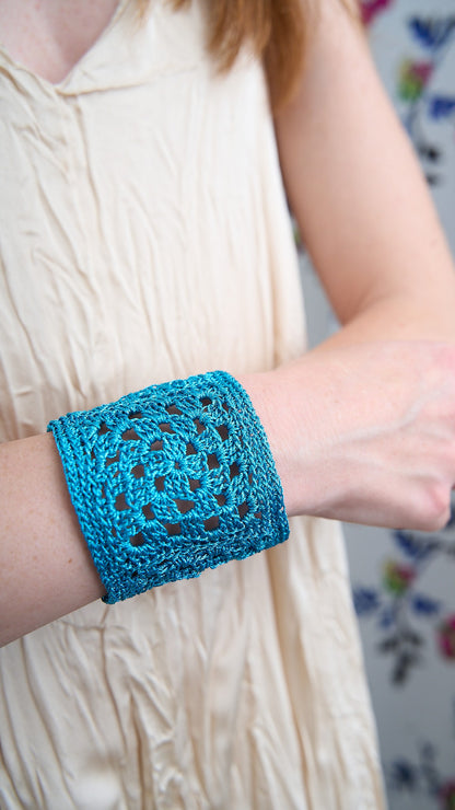 Via Roma - Bracciale "Crochet" Turchese