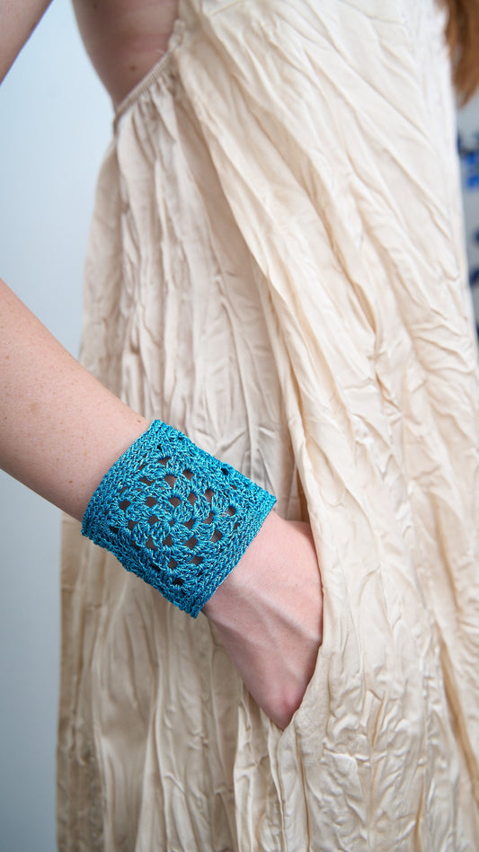 Via Roma - Bracciale "Crochet" Turchese