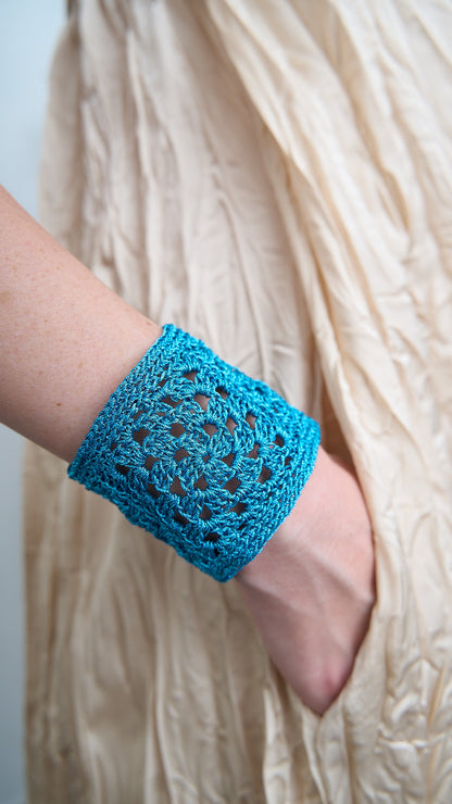 Via Roma - Bracciale "Crochet" Turchese