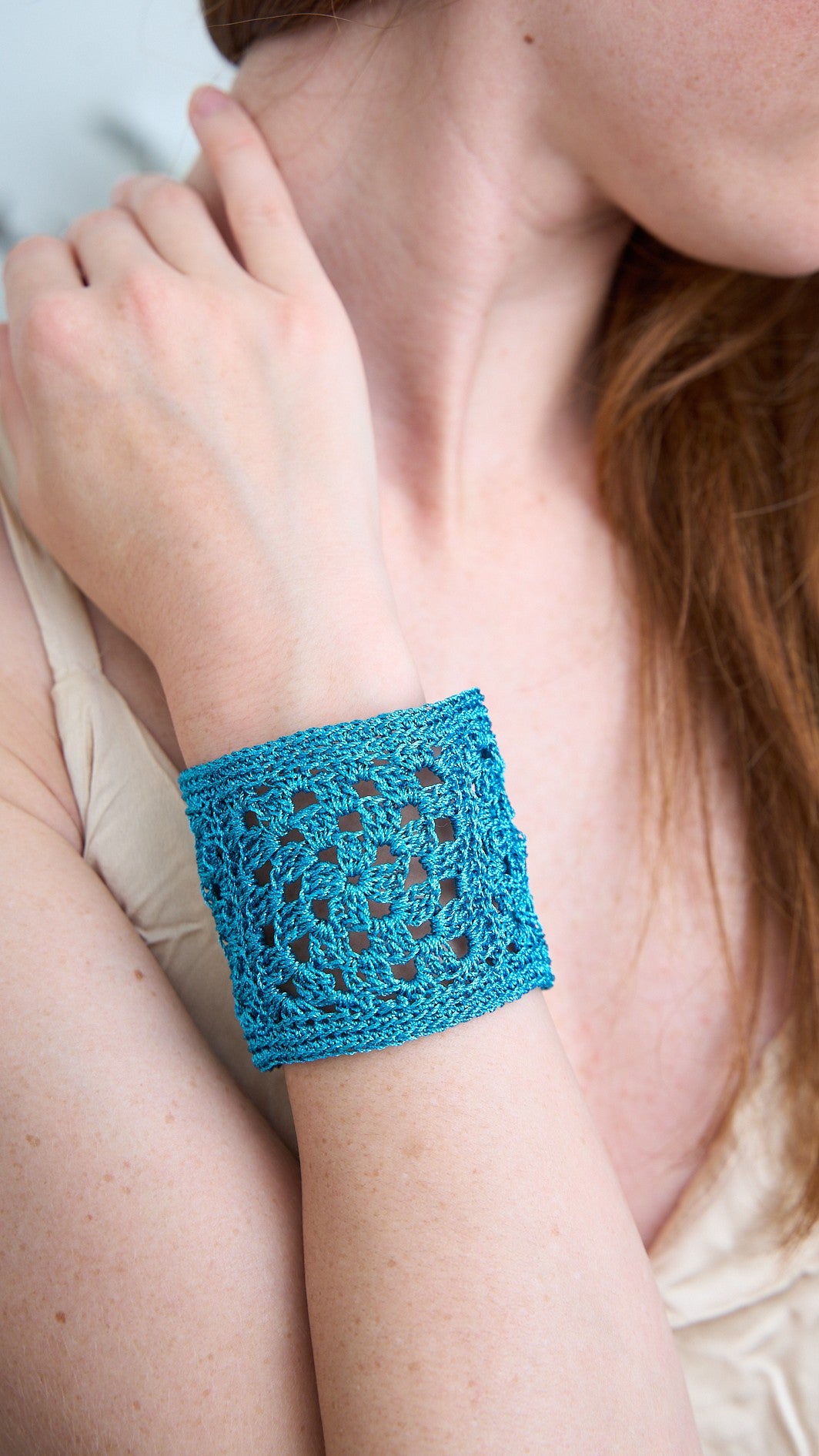 Via Roma - Bracciale "Crochet" Turchese