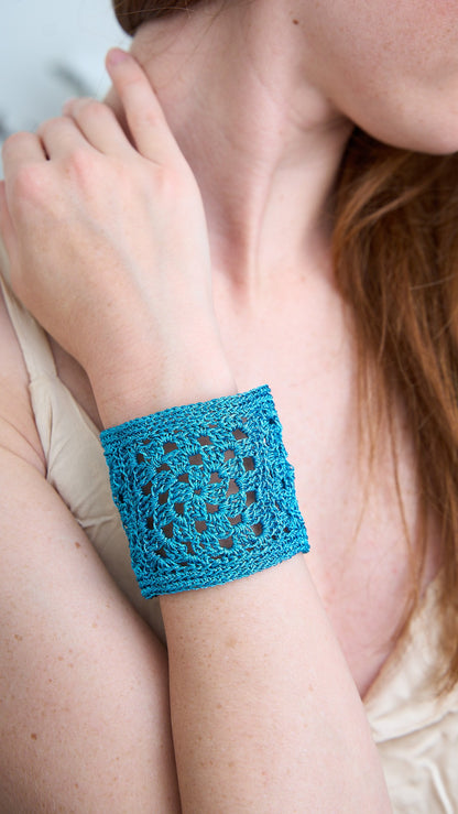 Via Roma - Bracciale "Crochet" Turchese