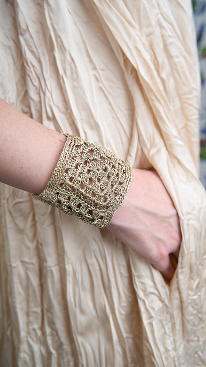 Via Roma - Bracciale "Crochet" Dorato