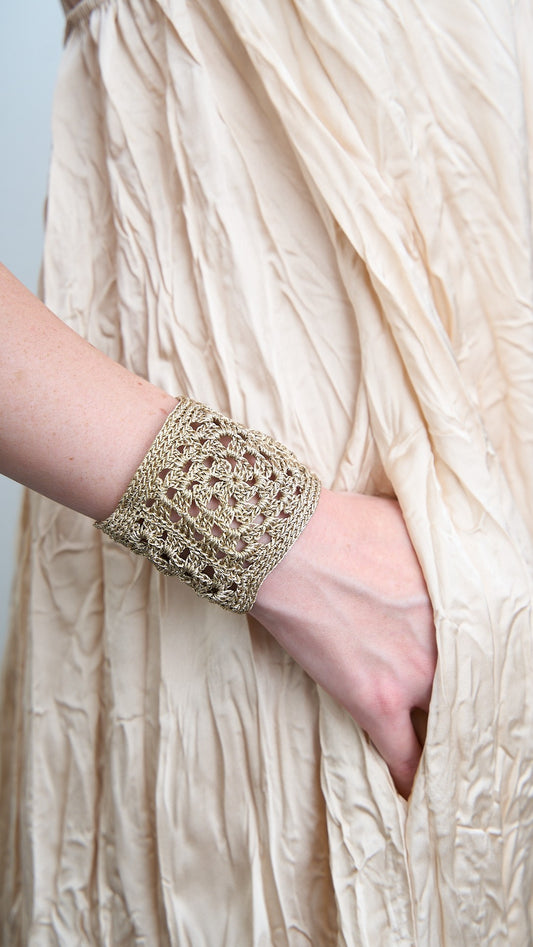 Via Roma - Bracciale "Crochet" Dorato
