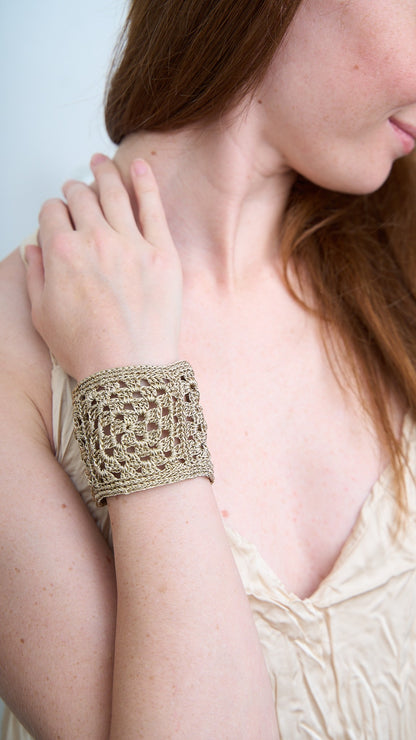 Via Roma - Bracciale "Crochet" Dorato