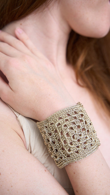 Via Roma - Bracciale "Crochet" Dorato