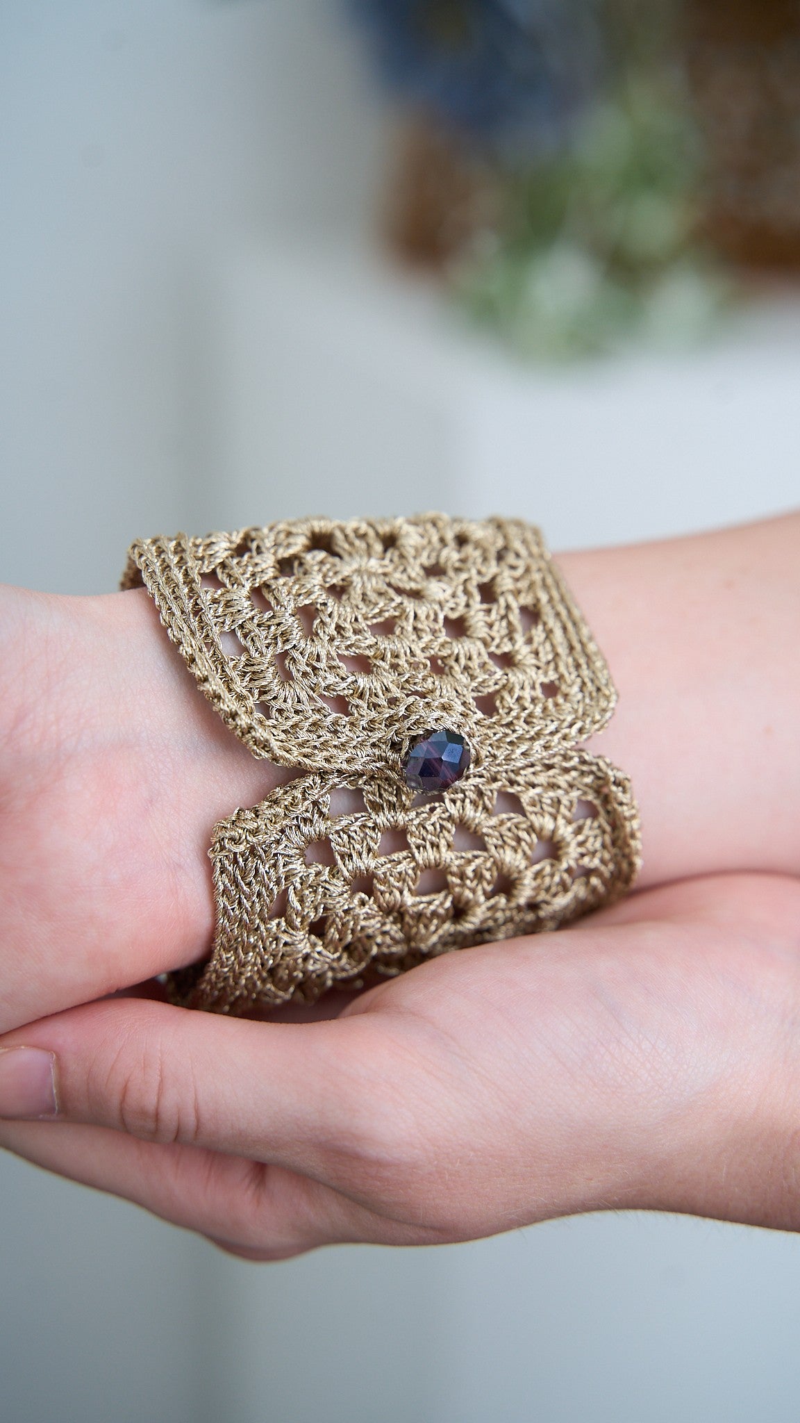 Via Roma - Bracciale "Crochet" Dorato