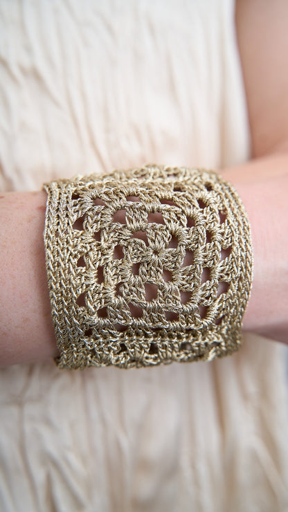 Via Roma - Bracciale "Crochet" Dorato