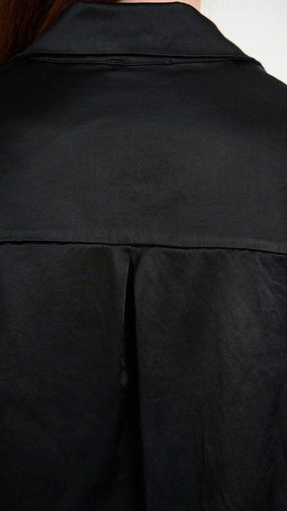 Via Roma - Blusa con scollo a V - Nero - ART.26AI4000760