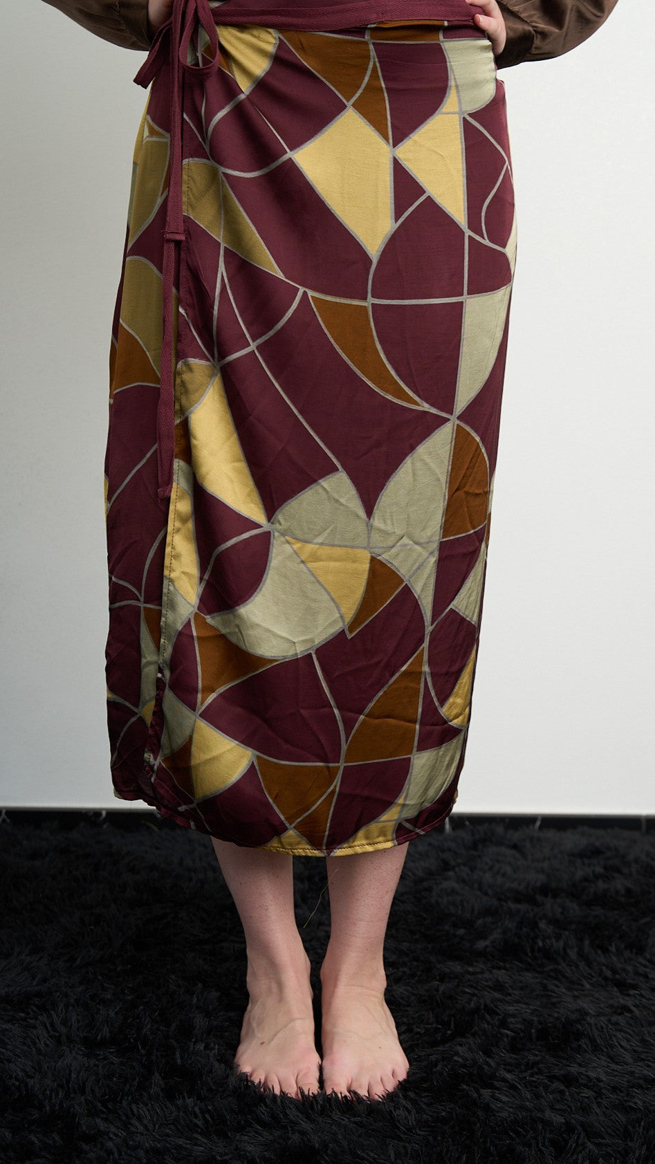 Via Roma - Gonna pareo fantasia geometrica - Multicolore - ART.26AI60001450