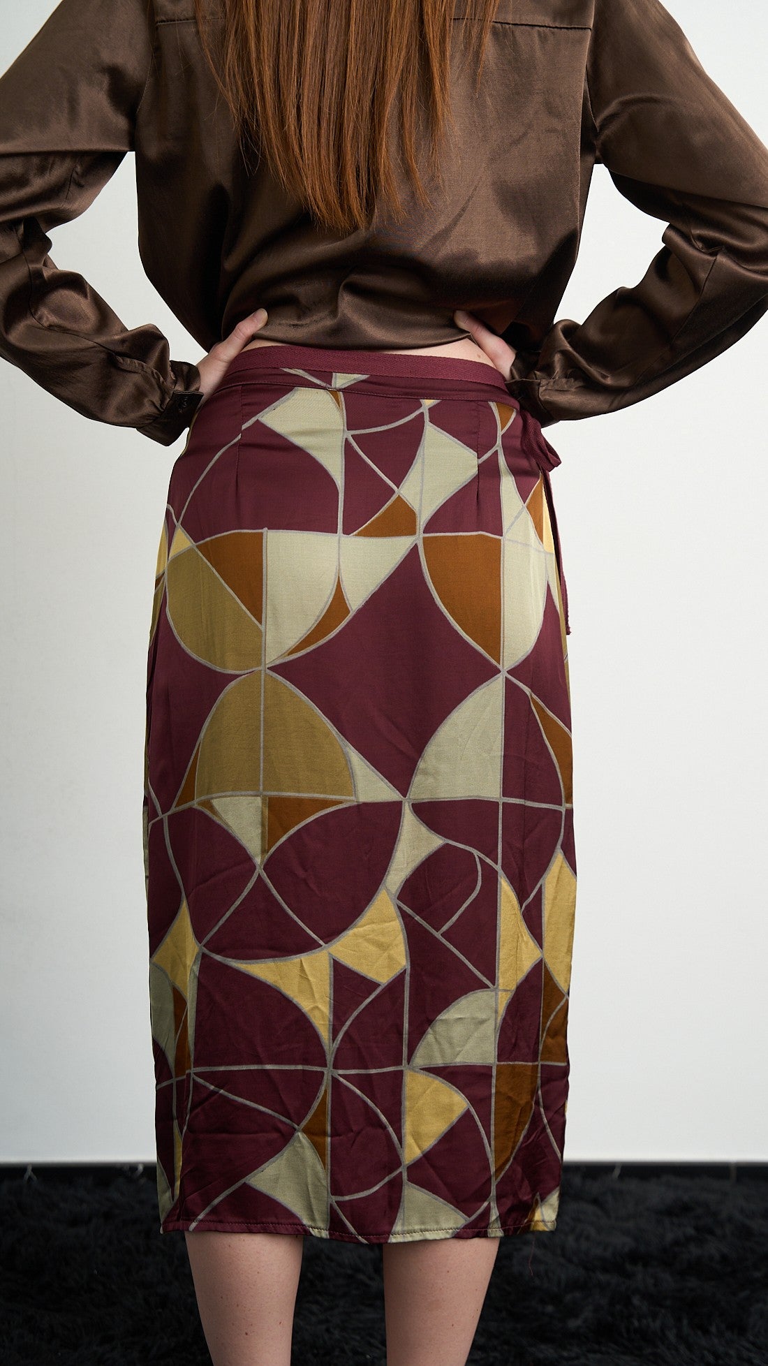 Via Roma - Gonna pareo fantasia geometrica - Multicolore - ART.26AI60001450