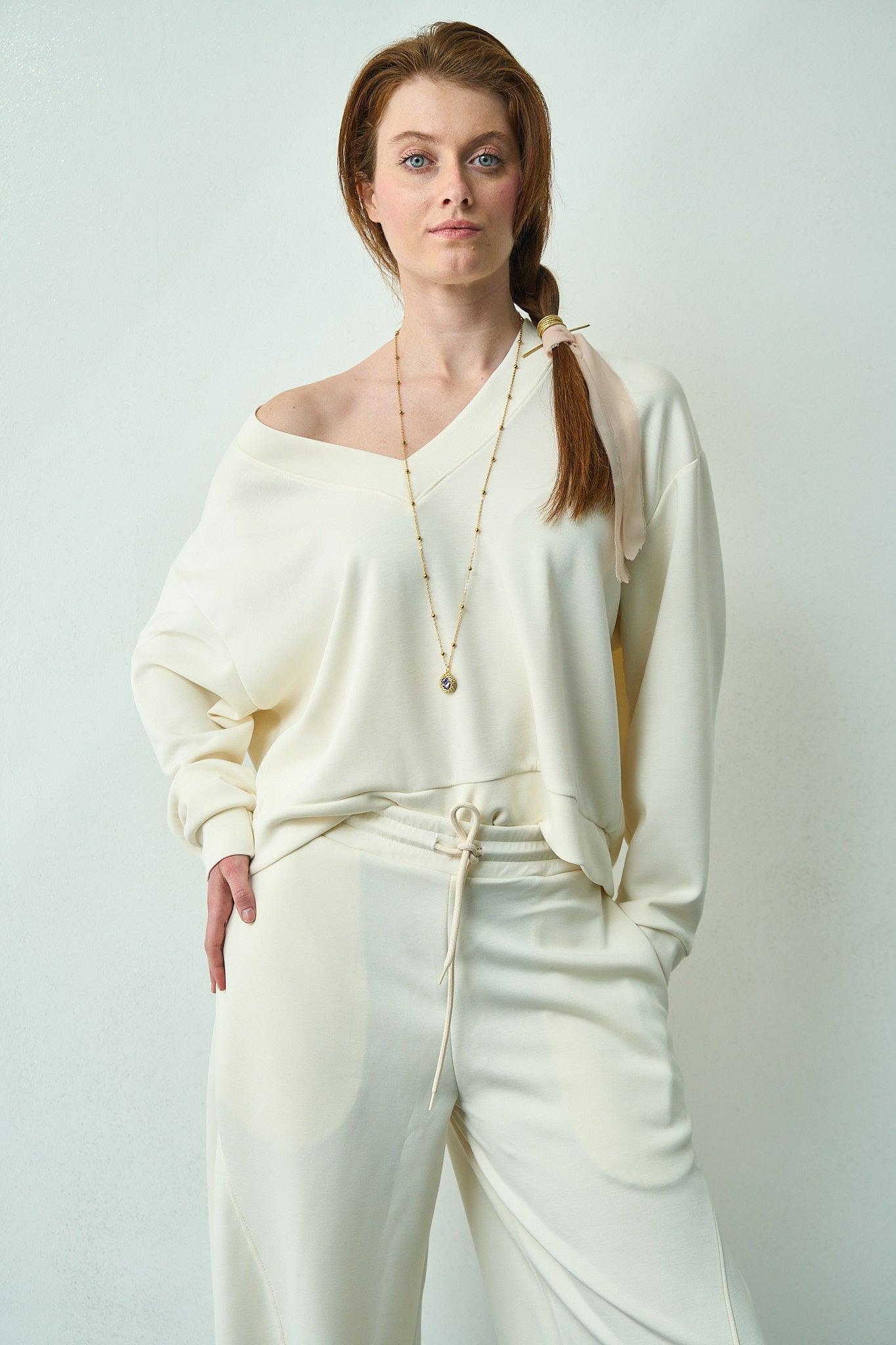 Kontatto - Pantalone con coulisse - ART.SM201C Burro