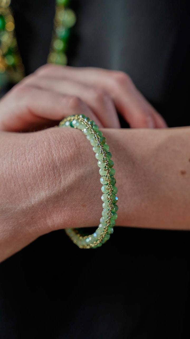 Bracciale "3 lati" Verde