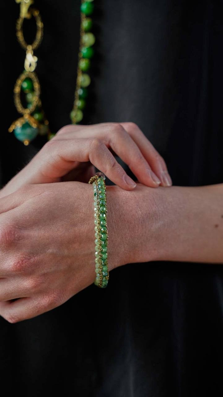 Bracciale "3 lati" Verde