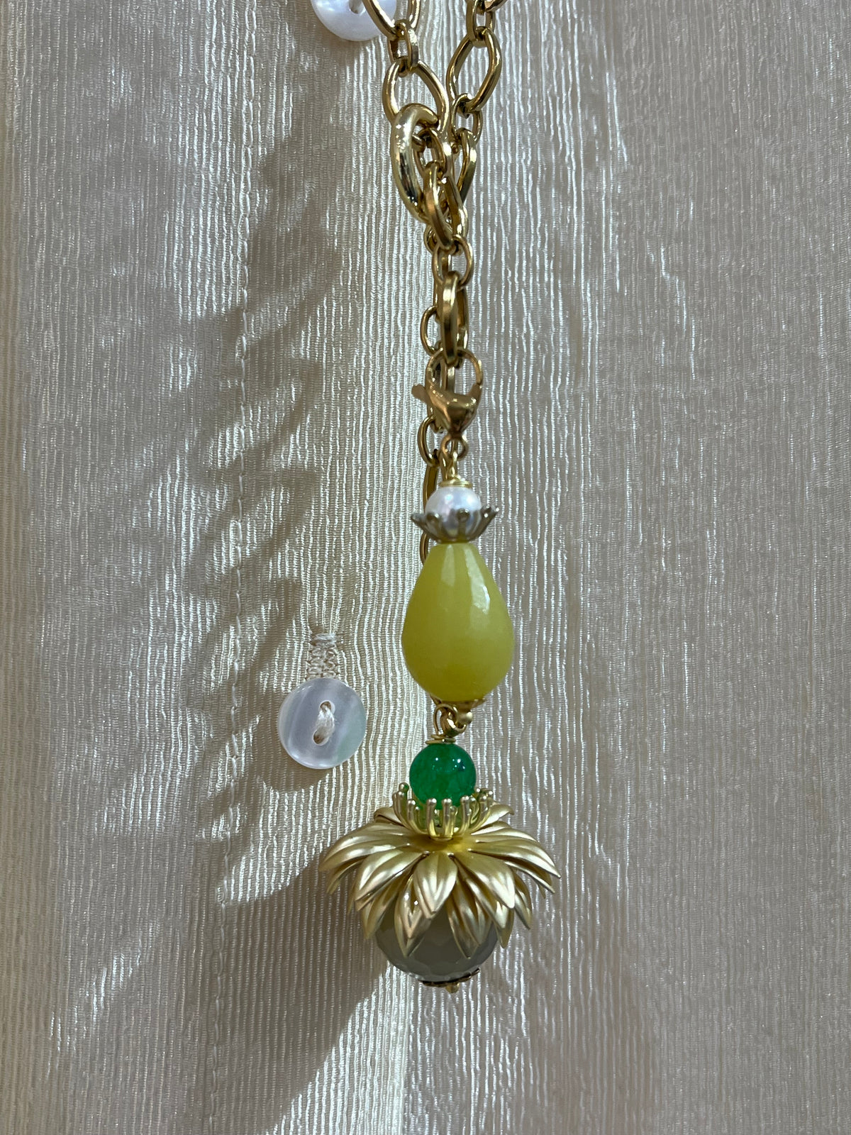Via Roma - Collana "Linda" Verde - Oro