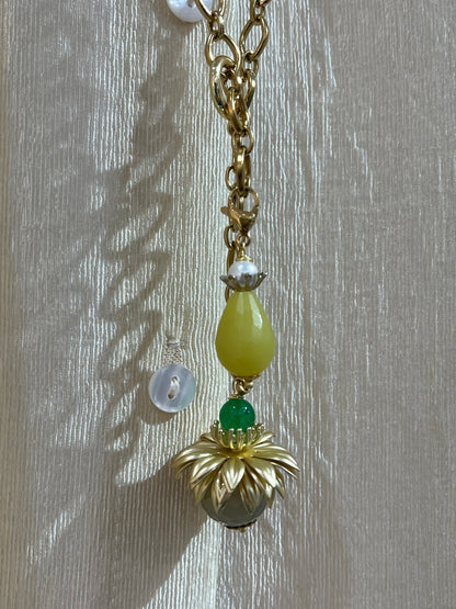 Via Roma - Collana "Linda" Verde - Oro