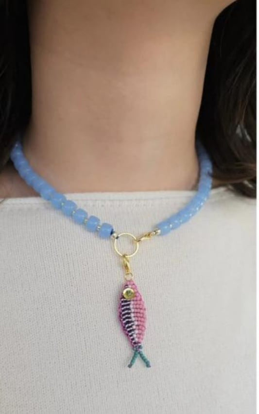 Via Roma - Girogola “Pesciolino Matto” Rosa - Viola - Azzurro
