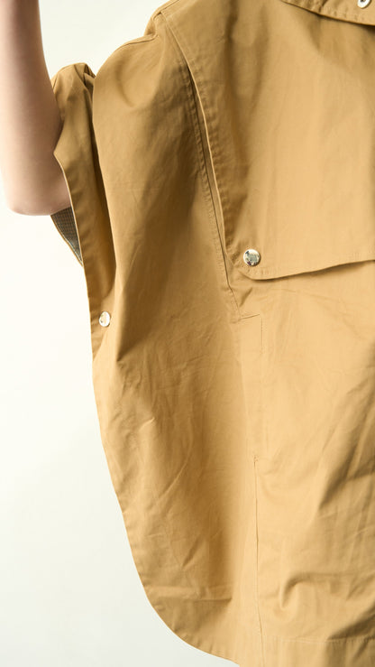 Via Roma - Trench cappa con cappuccio - ART.MD7406 Beige