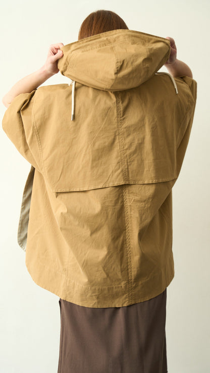 Via Roma - Trench cappa con cappuccio - ART.MD7406 Beige